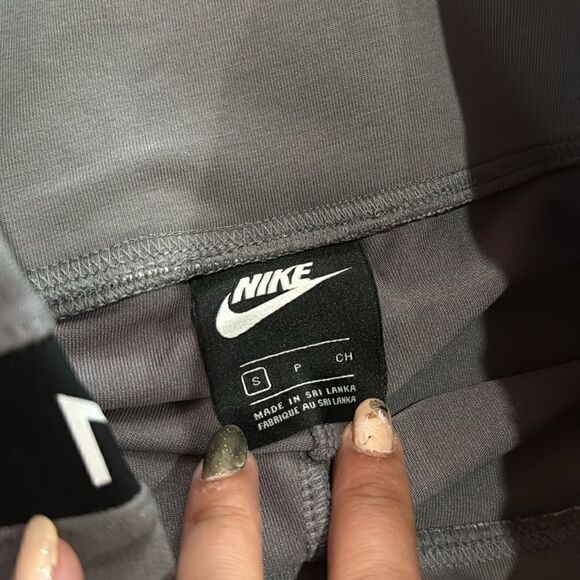 Nike Women's Sportswear Air Logo Taped 7/8 HR Leggings Grey size S - Picture 5 of 9